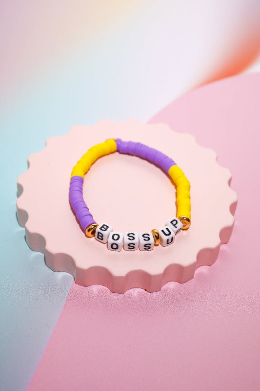 Boss Up Inspirational Beaded Bracelet Bracelet Mure + Grand