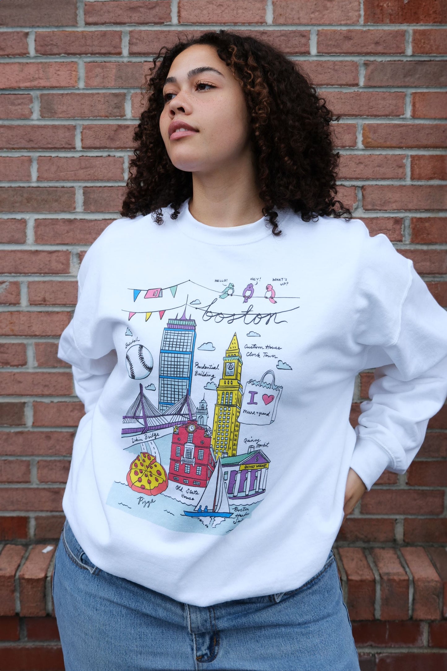 Boston Illustration Sweatshirt sweatshirt mure + grand