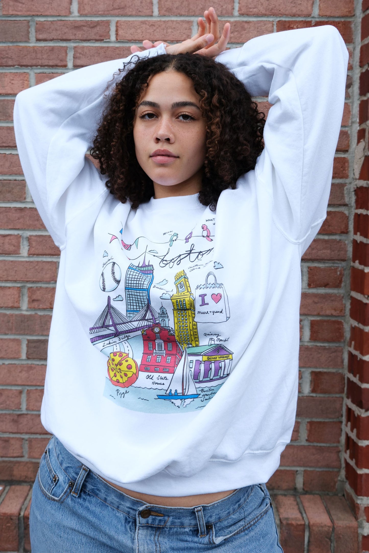 Boston Illustration Sweatshirt sweatshirt mure + grand