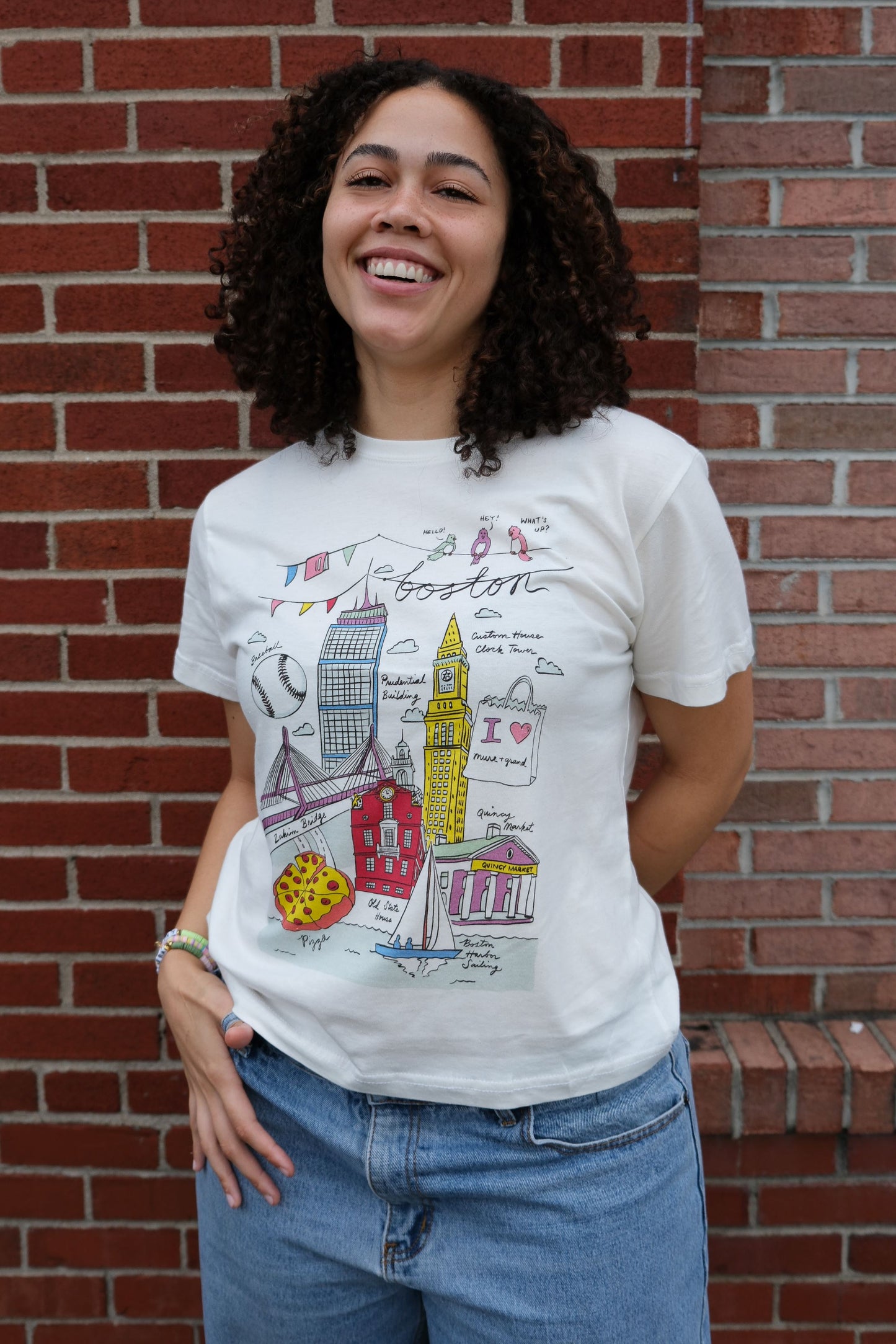 Boston Illustration Tshirt t-shirt mure + grand