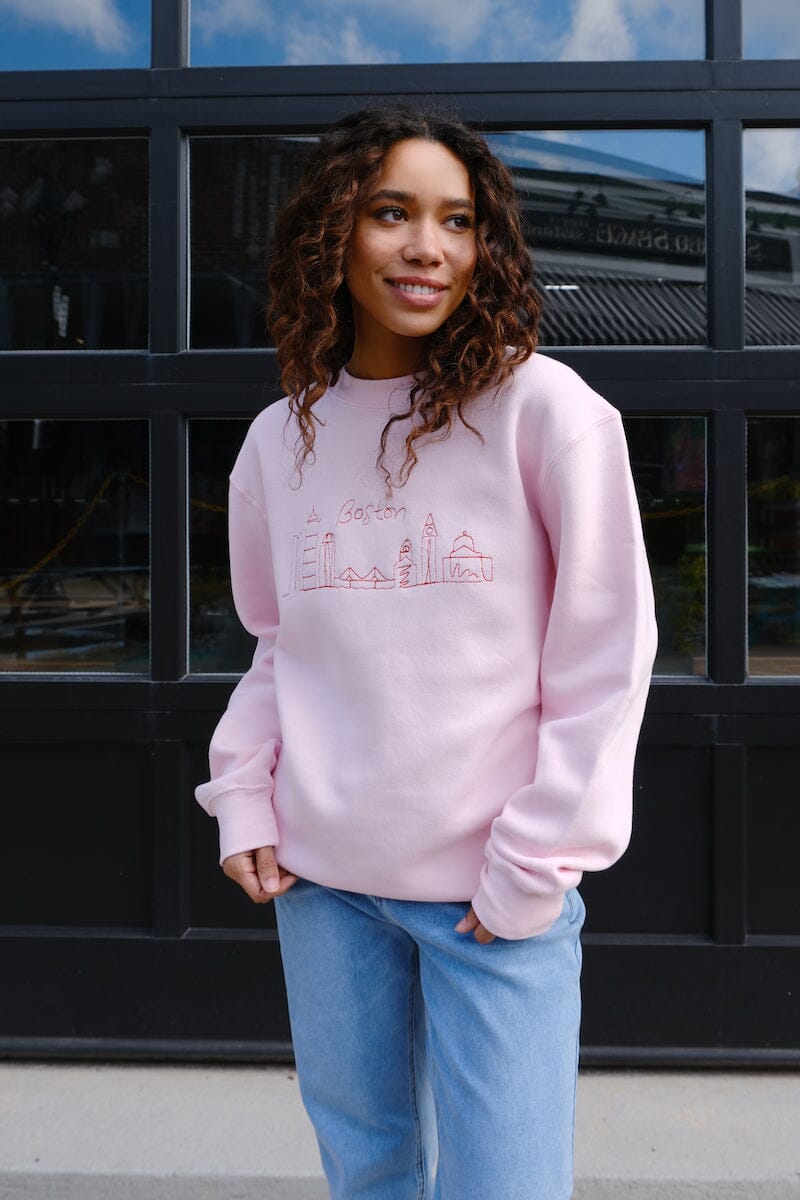 Boston Skyline Sweatshirt mure + grand