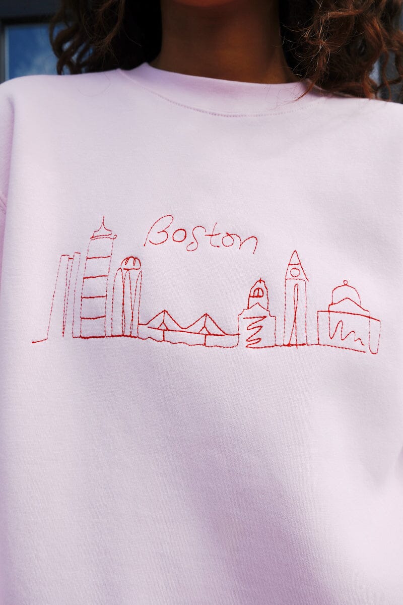 Boston Skyline Sweatshirt mure + grand