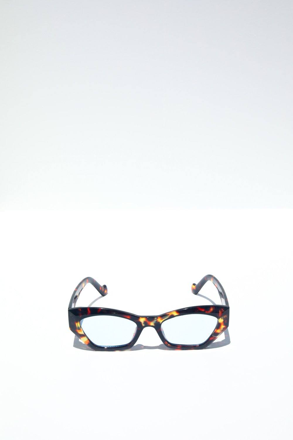 Breezy Chunky Frames Sunglasses Mulberry & Grand Tortoise with Blue Lens