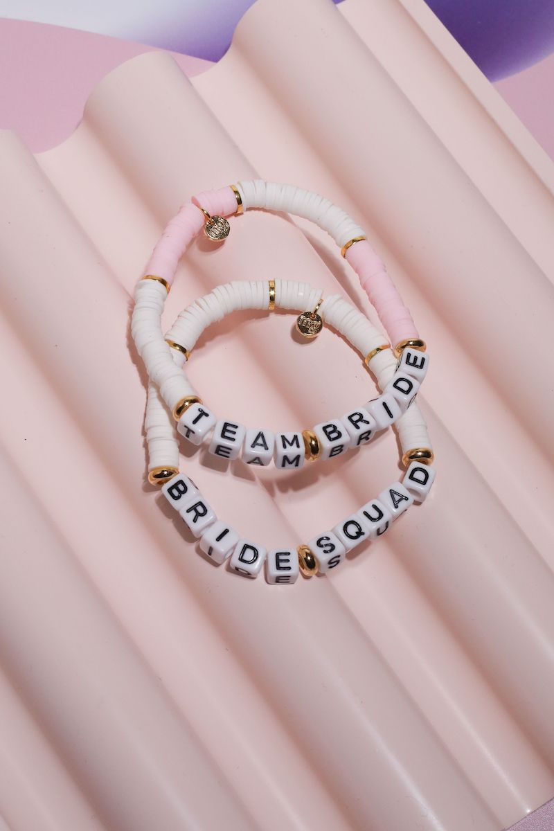 Bride Squad Inspirational Beaded Bracelet Beaded Bracelet Mure + Grand