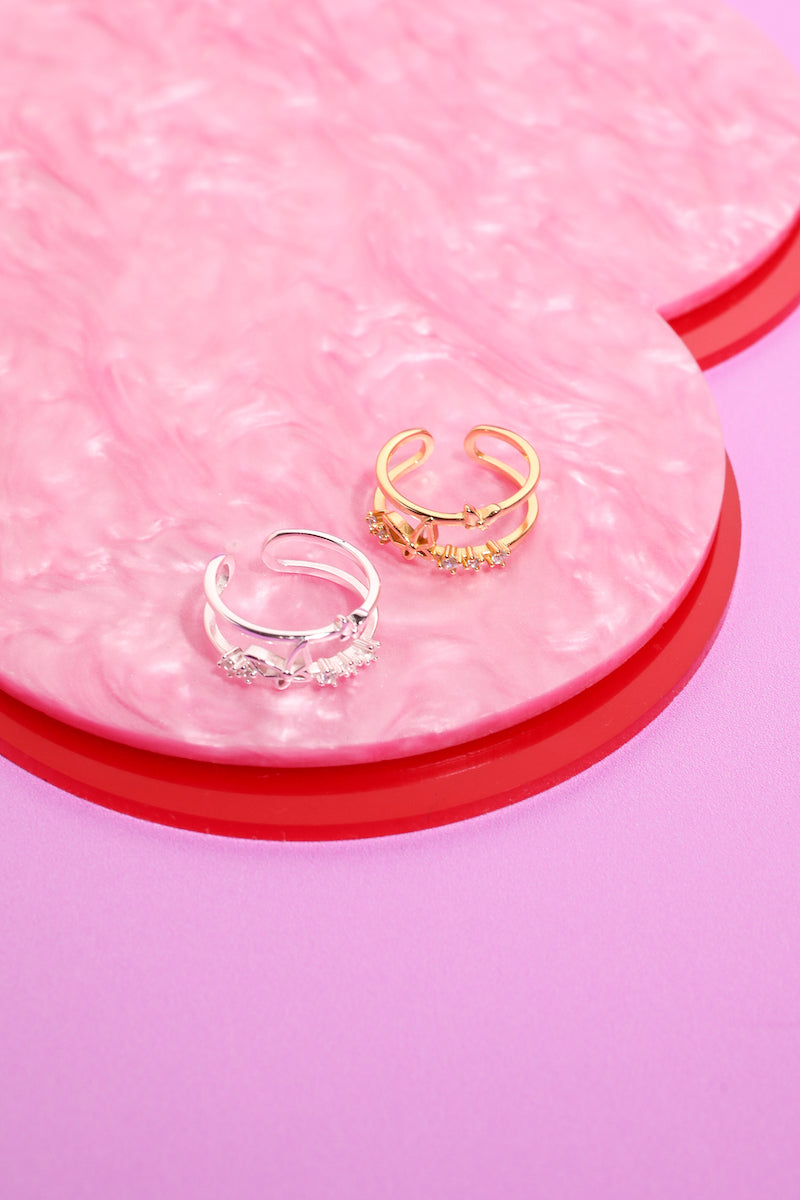 Butterfly Sterling Silver Stacking Ring Rings Mure + Grand