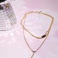 Chain Link Lariat Necklace Necklaces mure + grand 