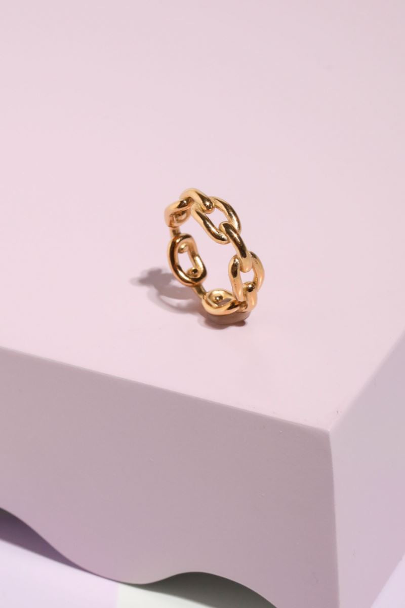 Chain Link Stacking Ring Rings Mure + Grand