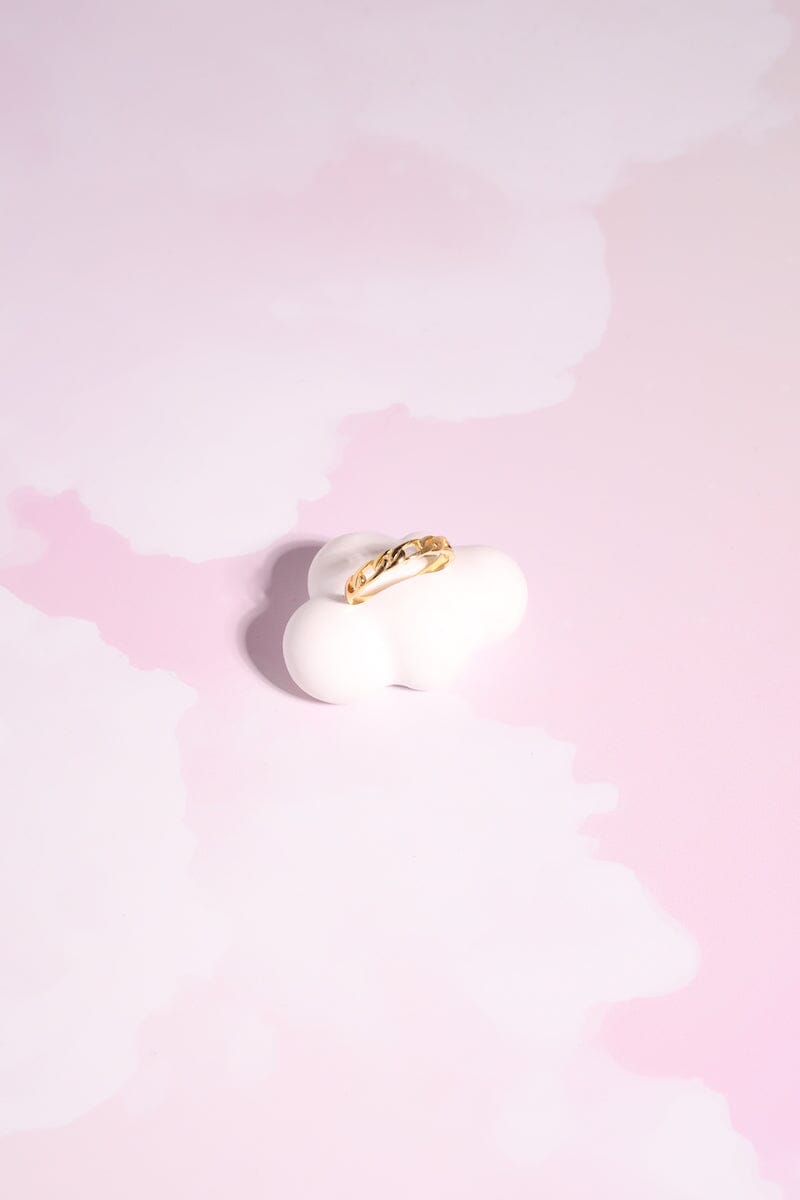 Chain Link Sterling Silver Ring Rings mure + grand