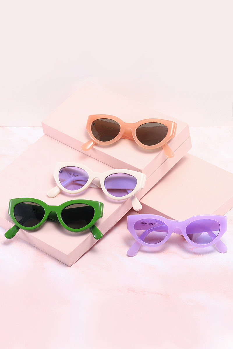 Chase The Sun Round Frame Sunglasses Sunglasses Mure + Grand