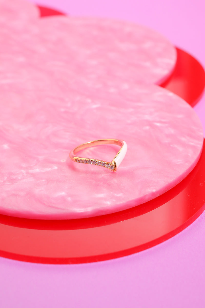 Chevron Sterling Silver Ring Rings Mure + Grand