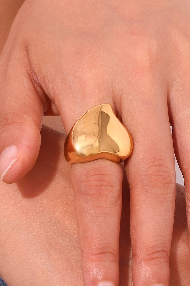 Chunky Heart Stacking Ring Rings mure + grand