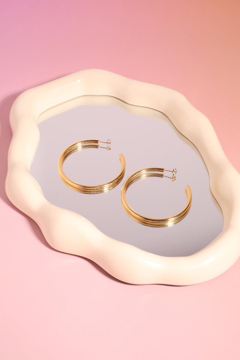 Classic Large Hoop Earrings mure + grand Gold