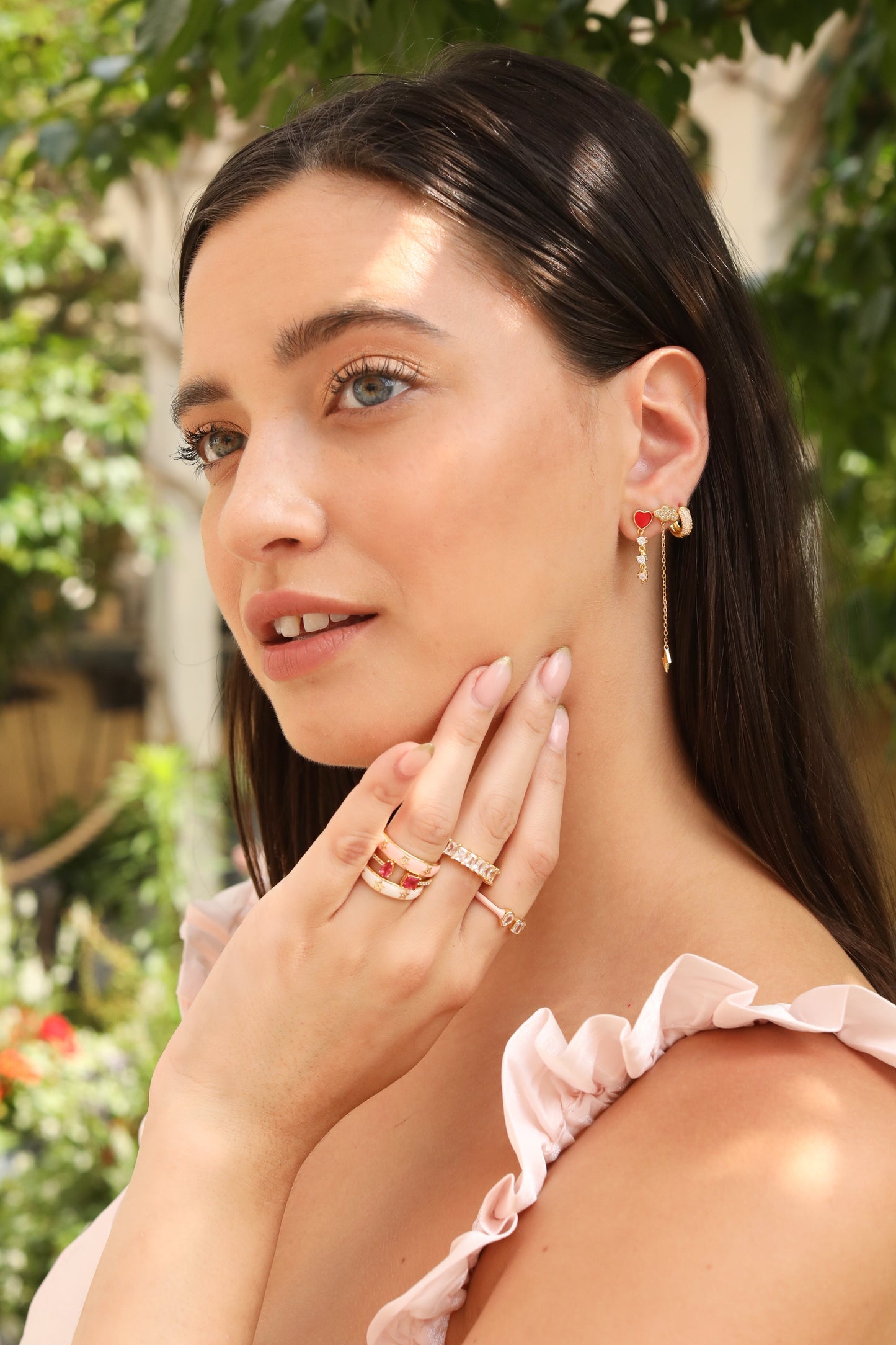 Cloud + Bolt Sterling Silver Drop Earrings Earrings Mure + Grand