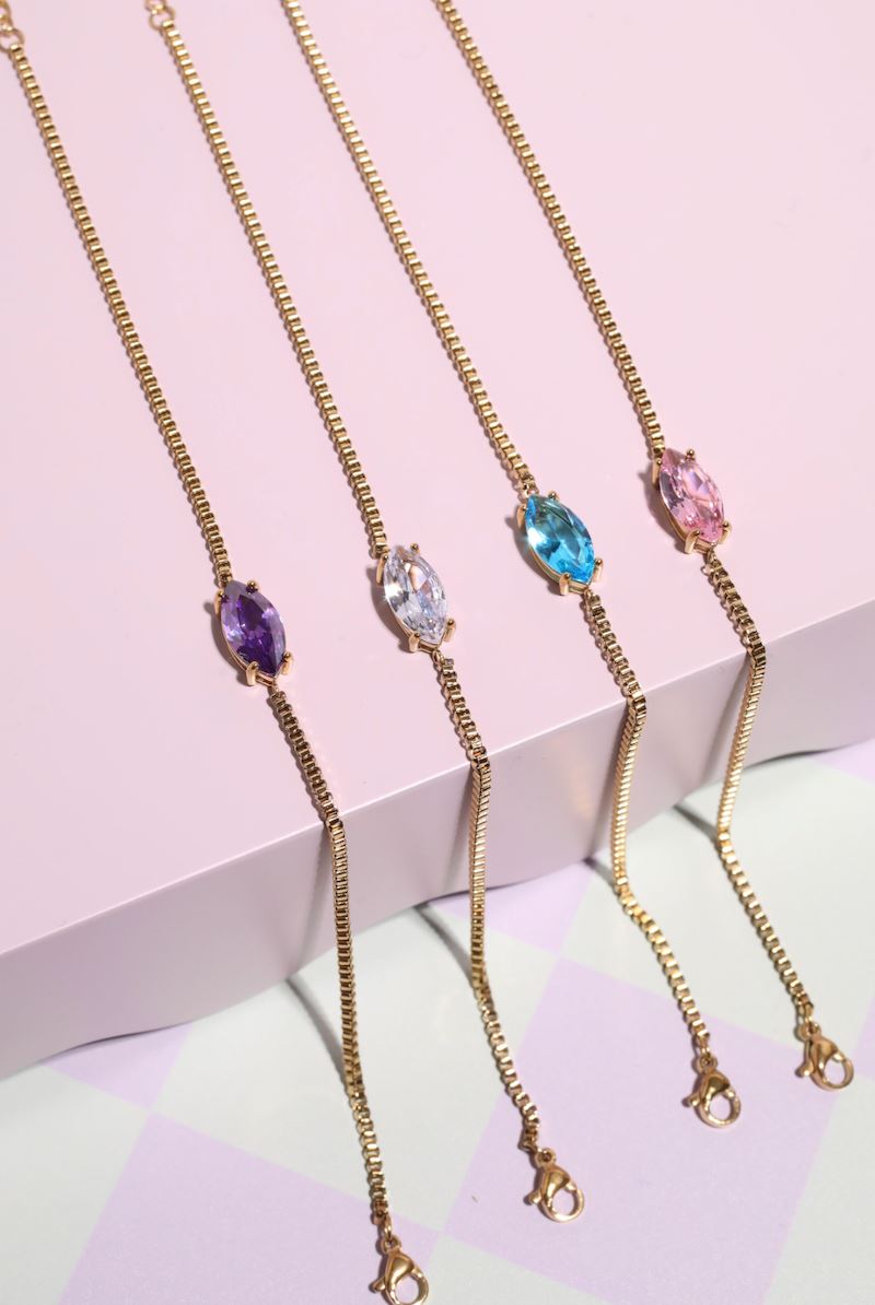 Crystal Anklet Anklets Mure + Grand Sapphire