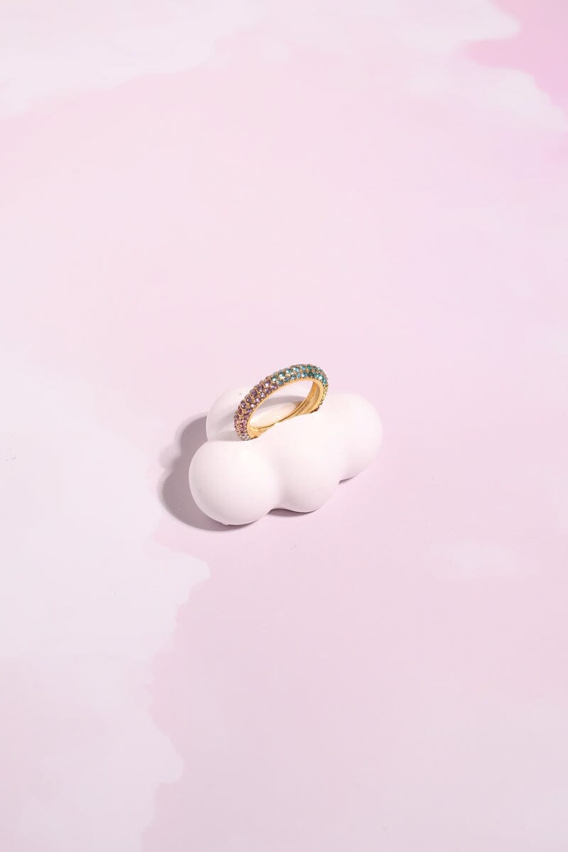 Crystal Rainbow Stacking Ring Rings mure + grand