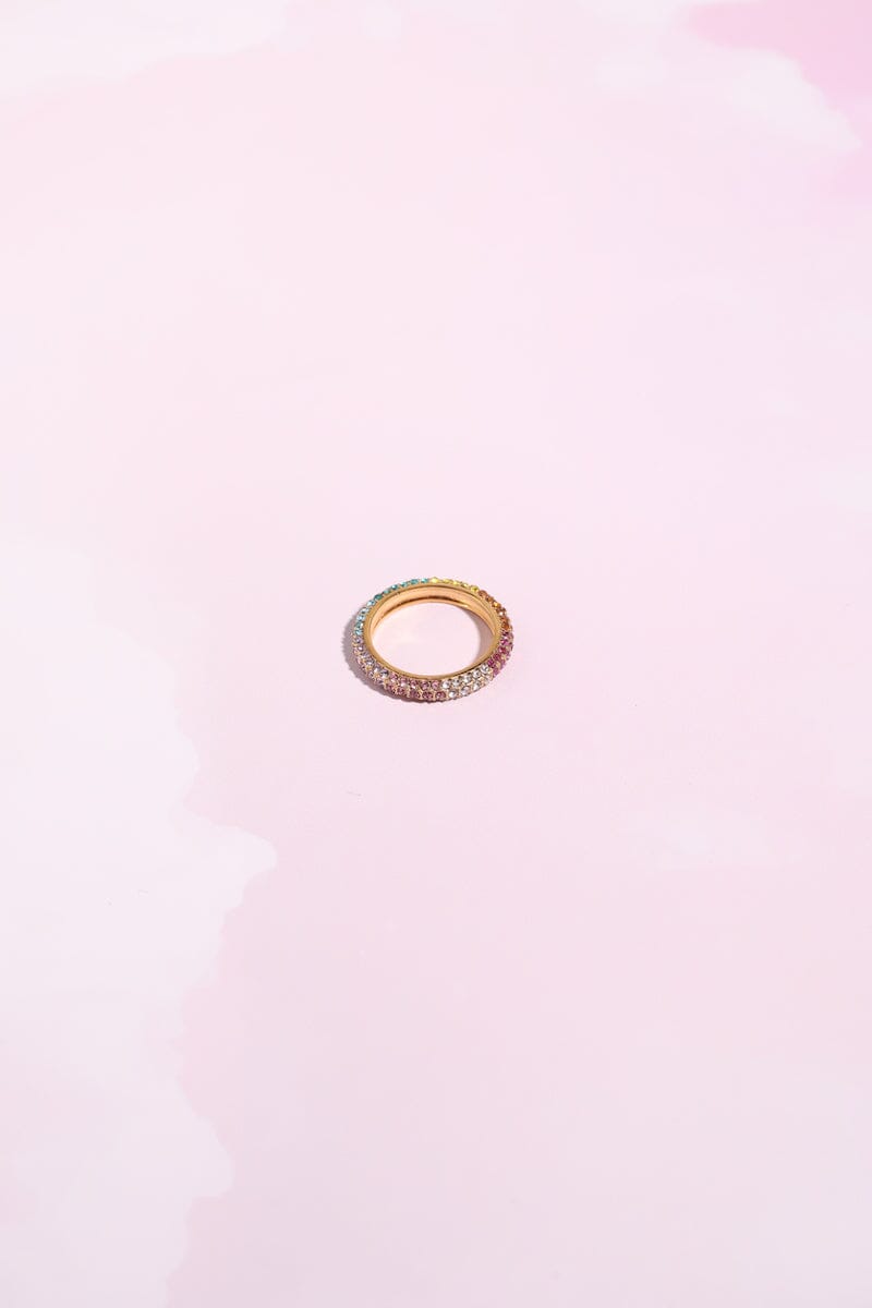 Crystal Rainbow Stacking Ring Rings mure + grand