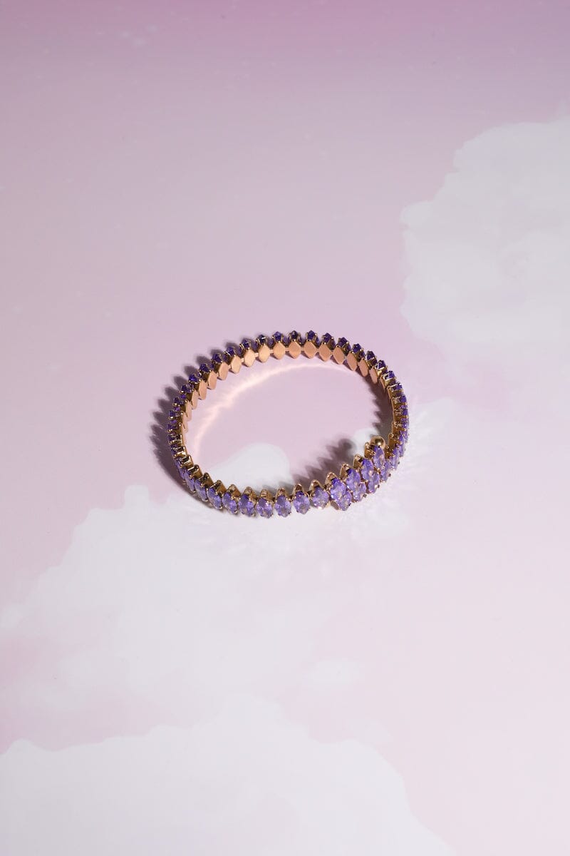 Crystal Wrap Bracelet Bracelet Mure + Grand Purple