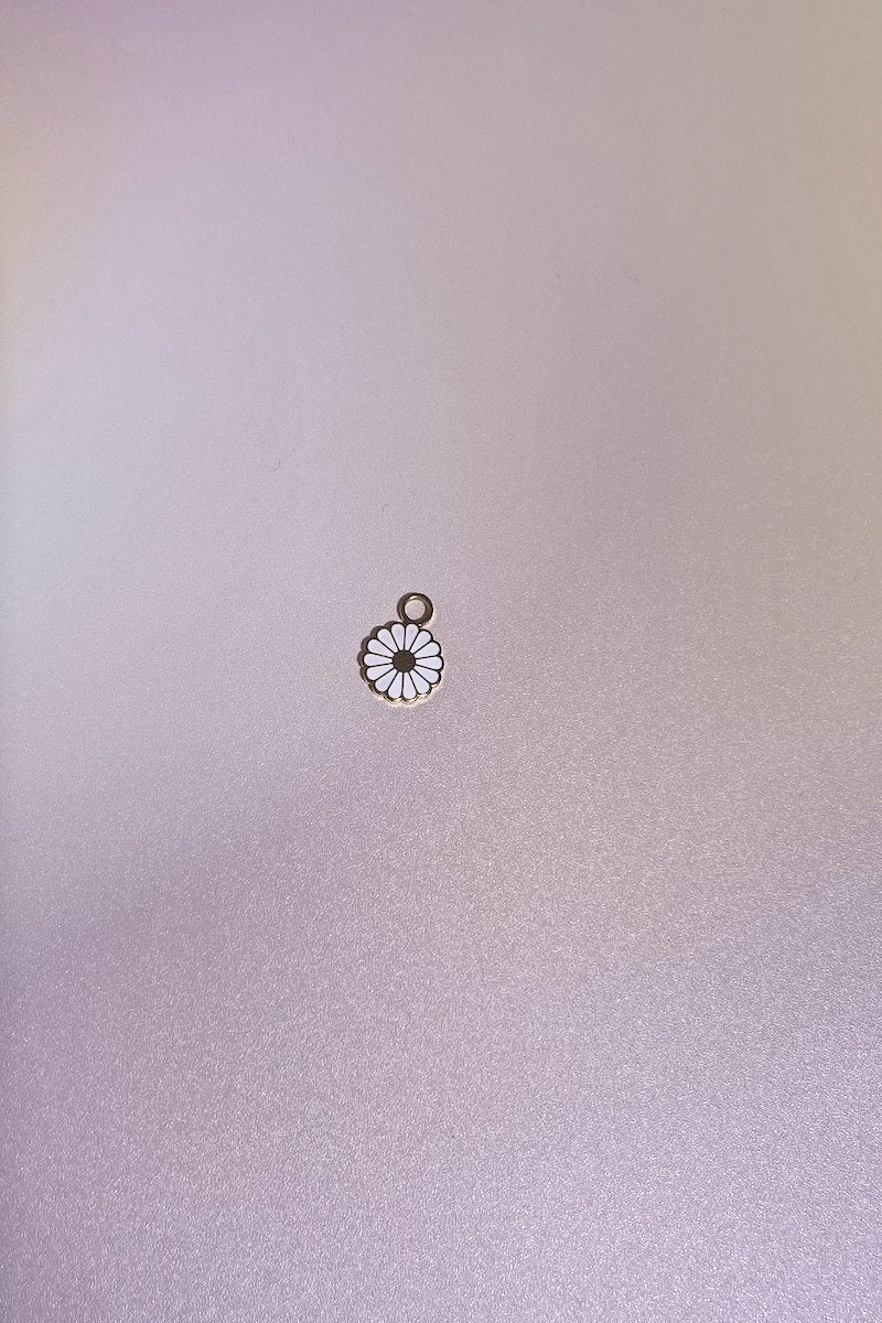 Daisy Enamel Charm Dangle Earrings Mure + Grand Gold