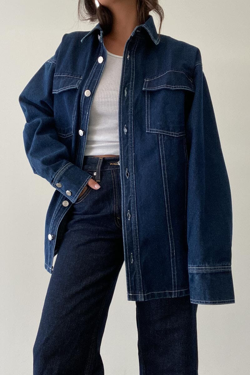 Dark Denim Jacket Clothing Bailey Rose