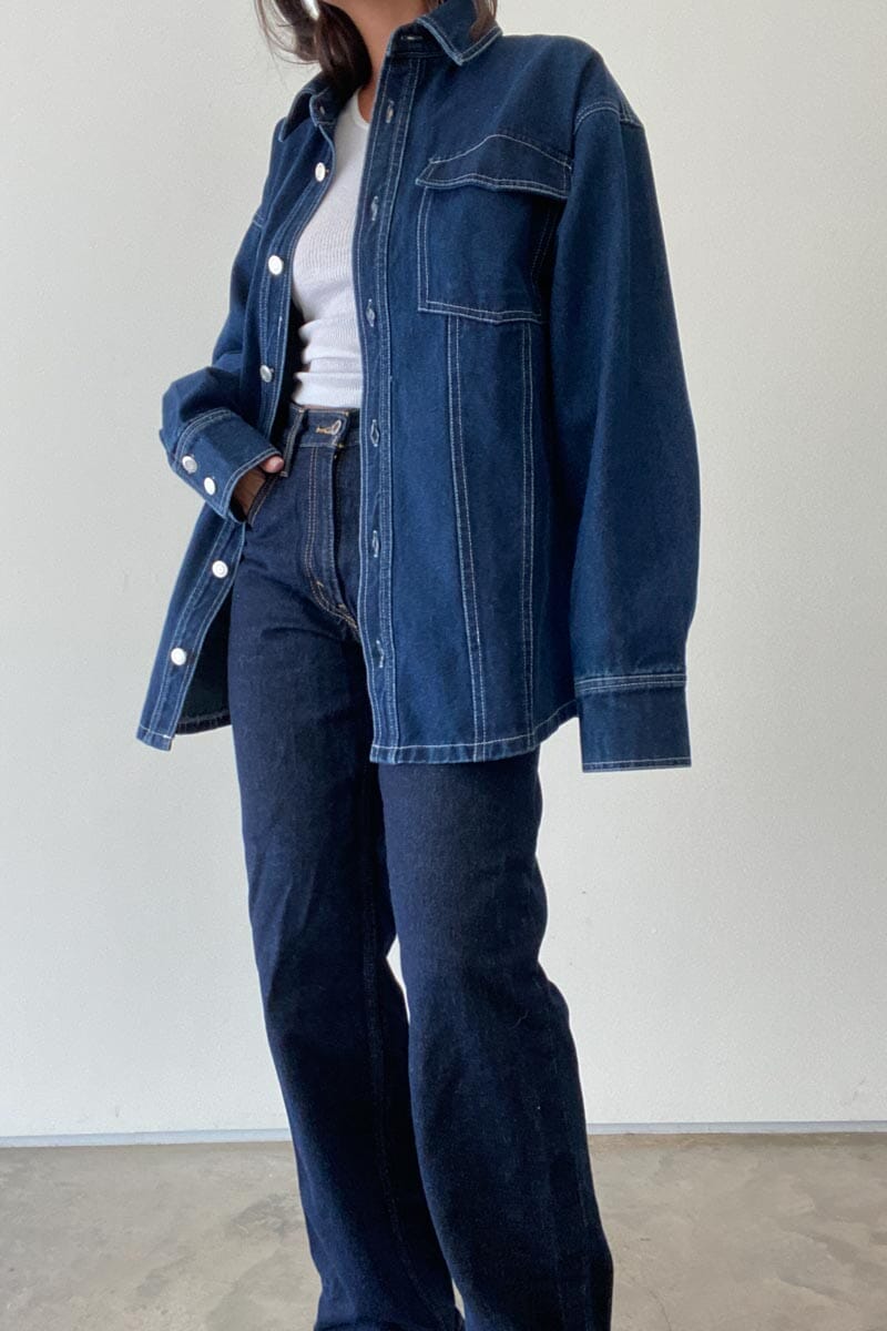 Dark Denim Jacket Clothing Bailey Rose