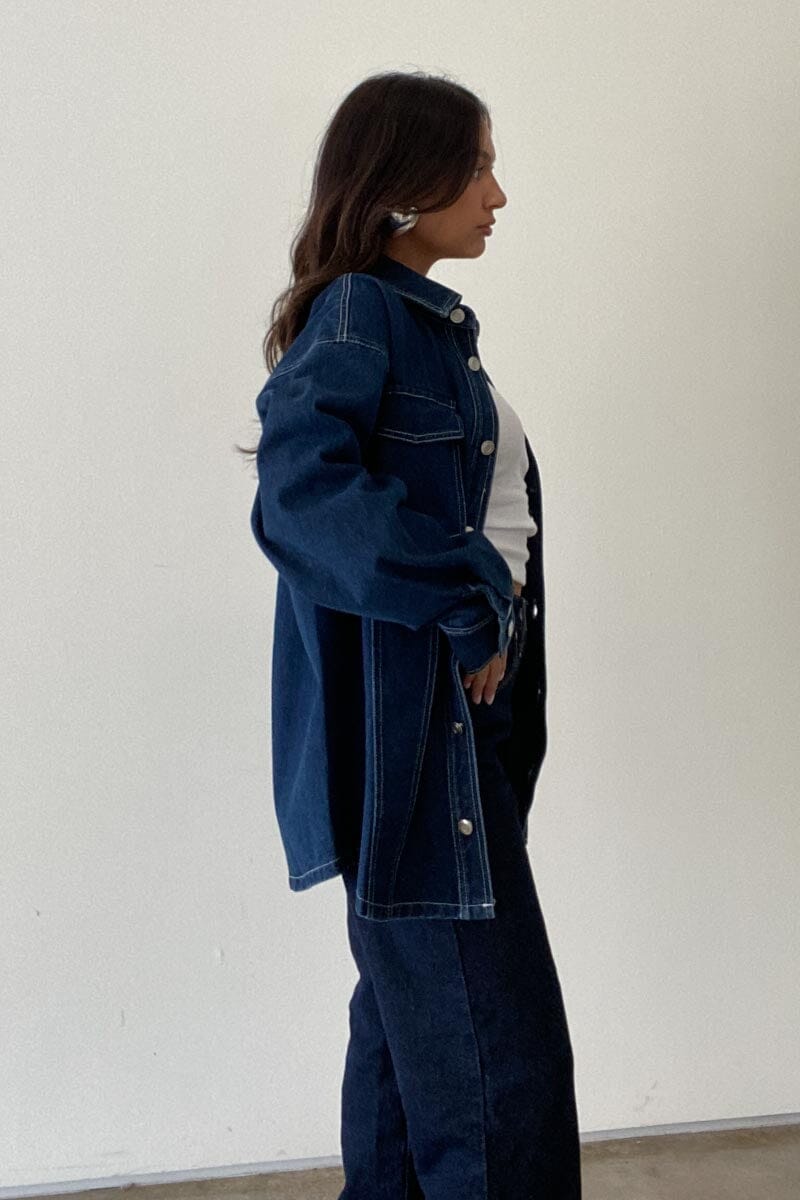 Dark Denim Jacket Clothing Bailey Rose