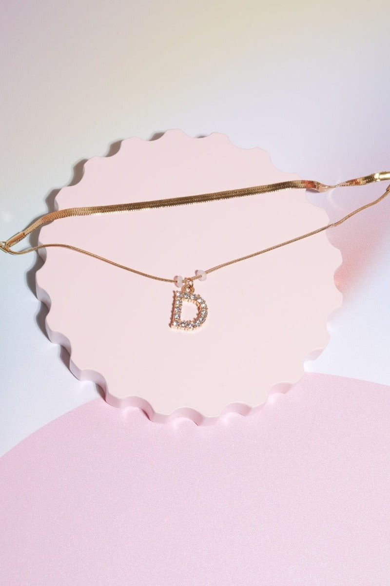 Diamond Charm Initial Bracelet Jewelry Mure + Grand D