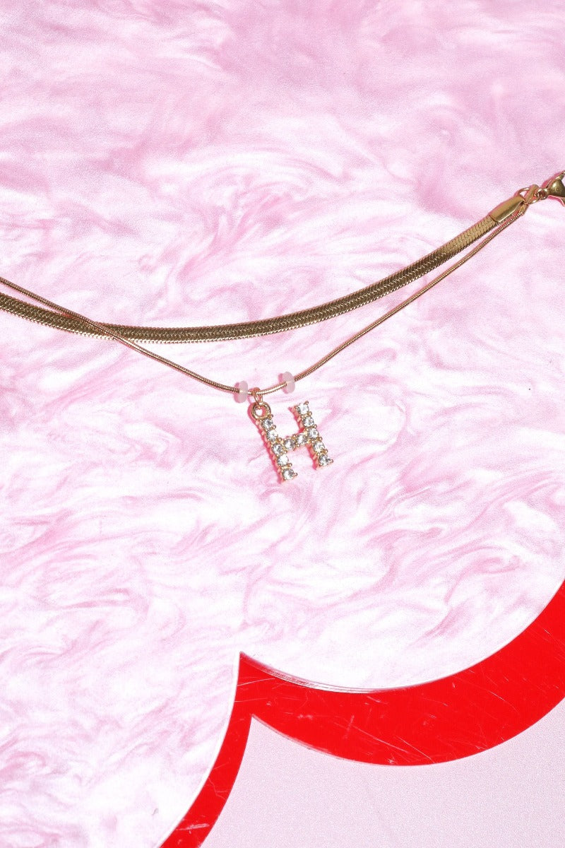 Diamond Charm Initial Bracelet Jewelry Mure + Grand H