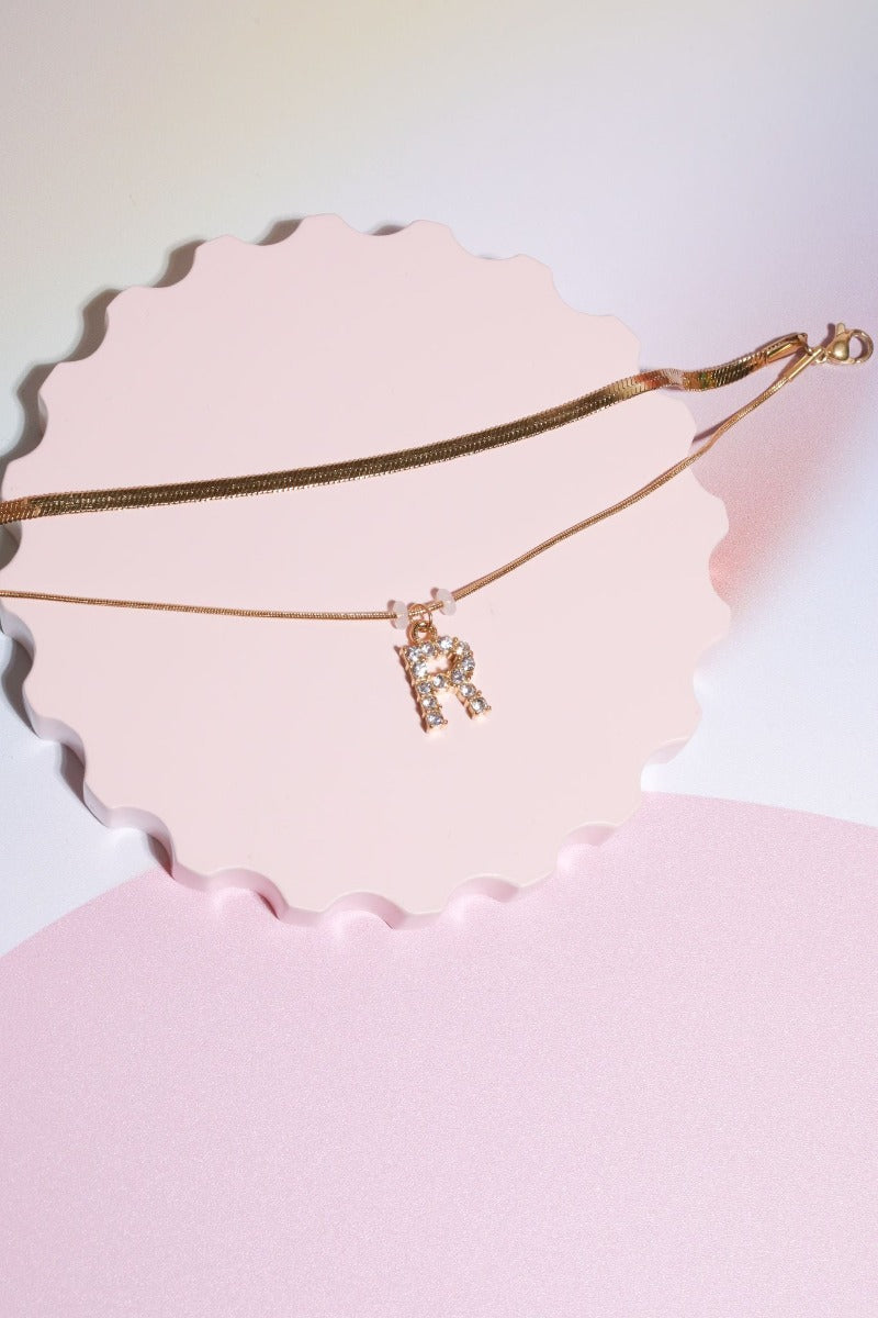 Diamond Charm Initial Bracelet Jewelry Mure + Grand R