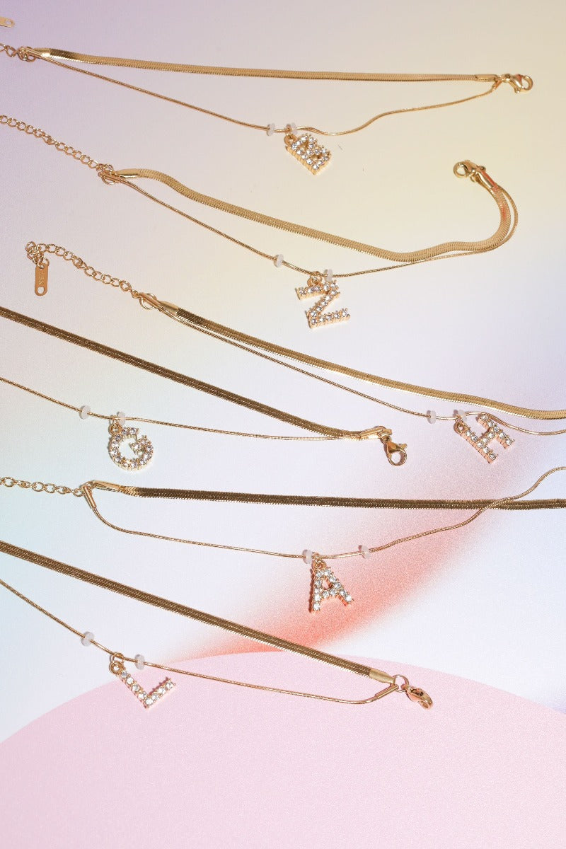 Diamond Charm Initial Bracelet Jewelry Mure + Grand Z