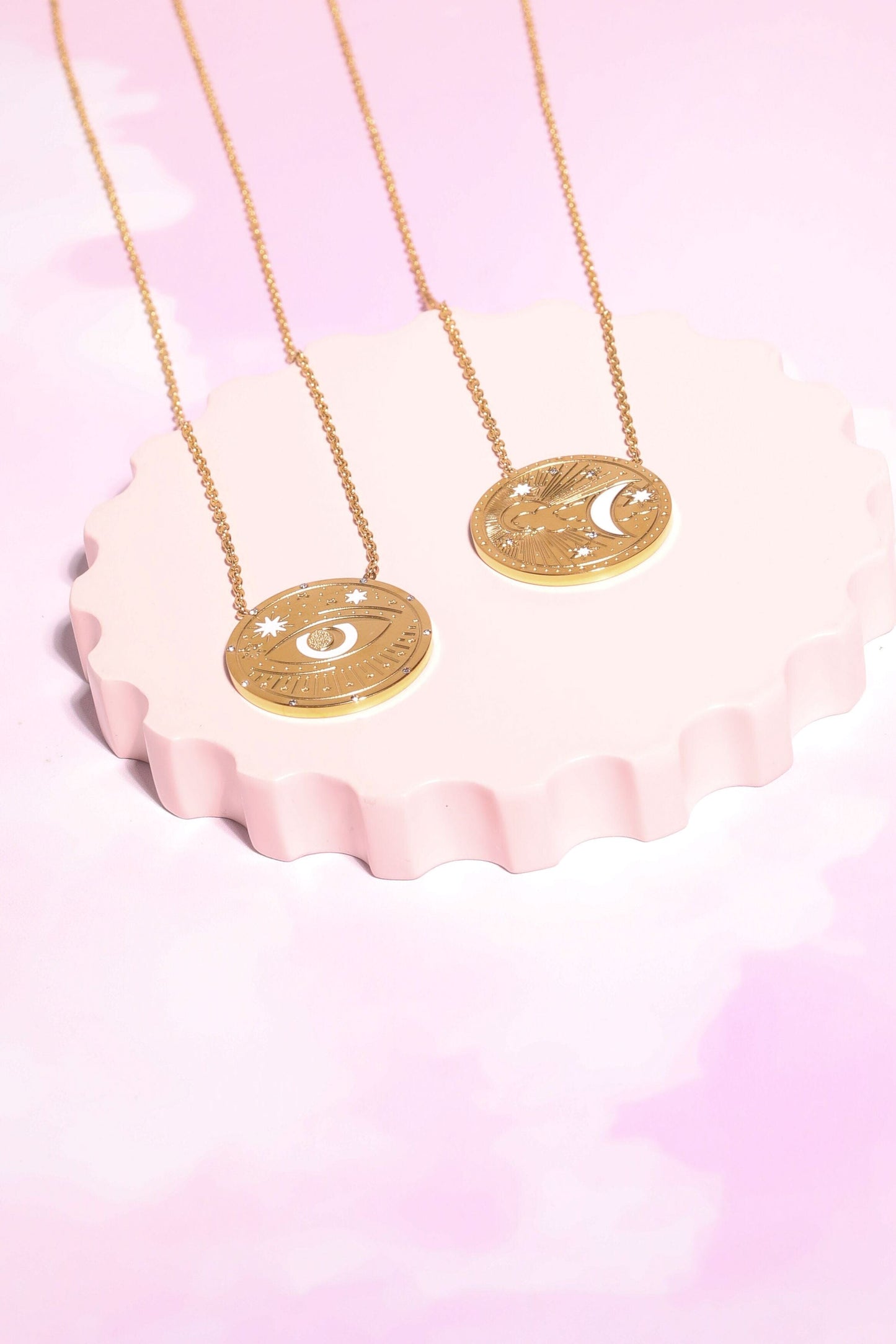 Divine Evil Eye Pendant Necklace Necklaces mure + grand