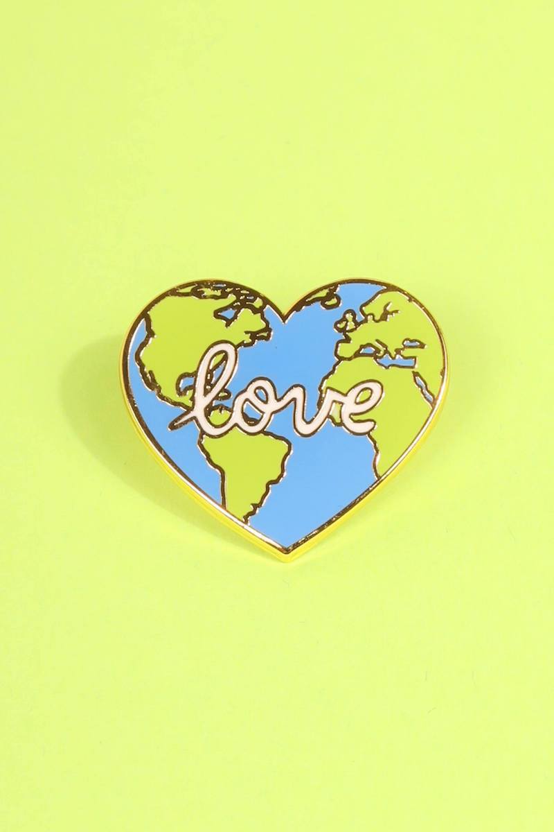 Earth Love Enamel Pin Enamel Pin Patches & Pins