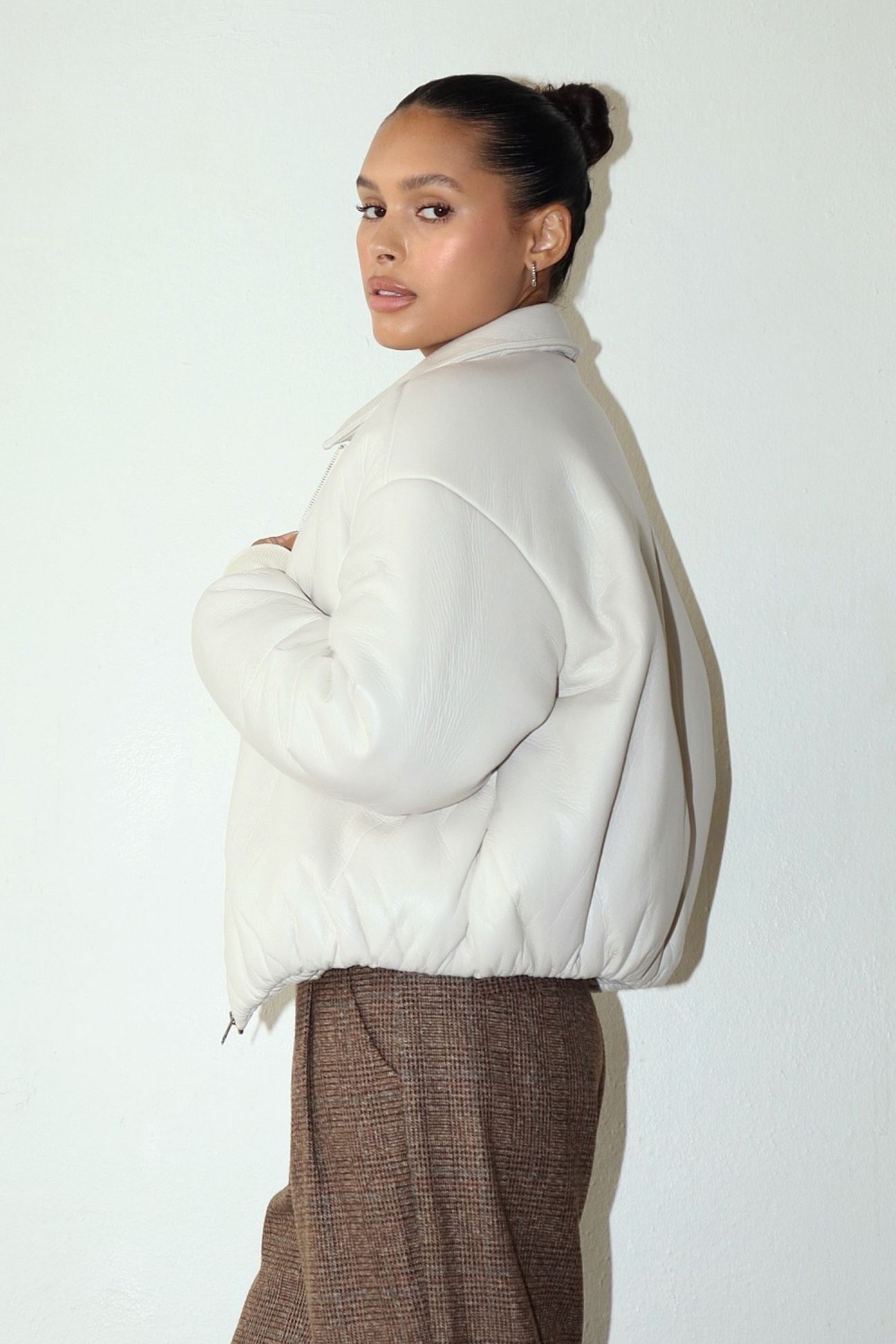 Ecru Puffer Jacket Clothing Bailey Rose