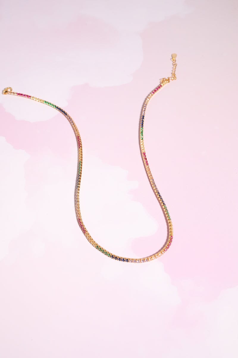 Eliana Crystal Sterling Silver Necklace Necklaces mure + grand