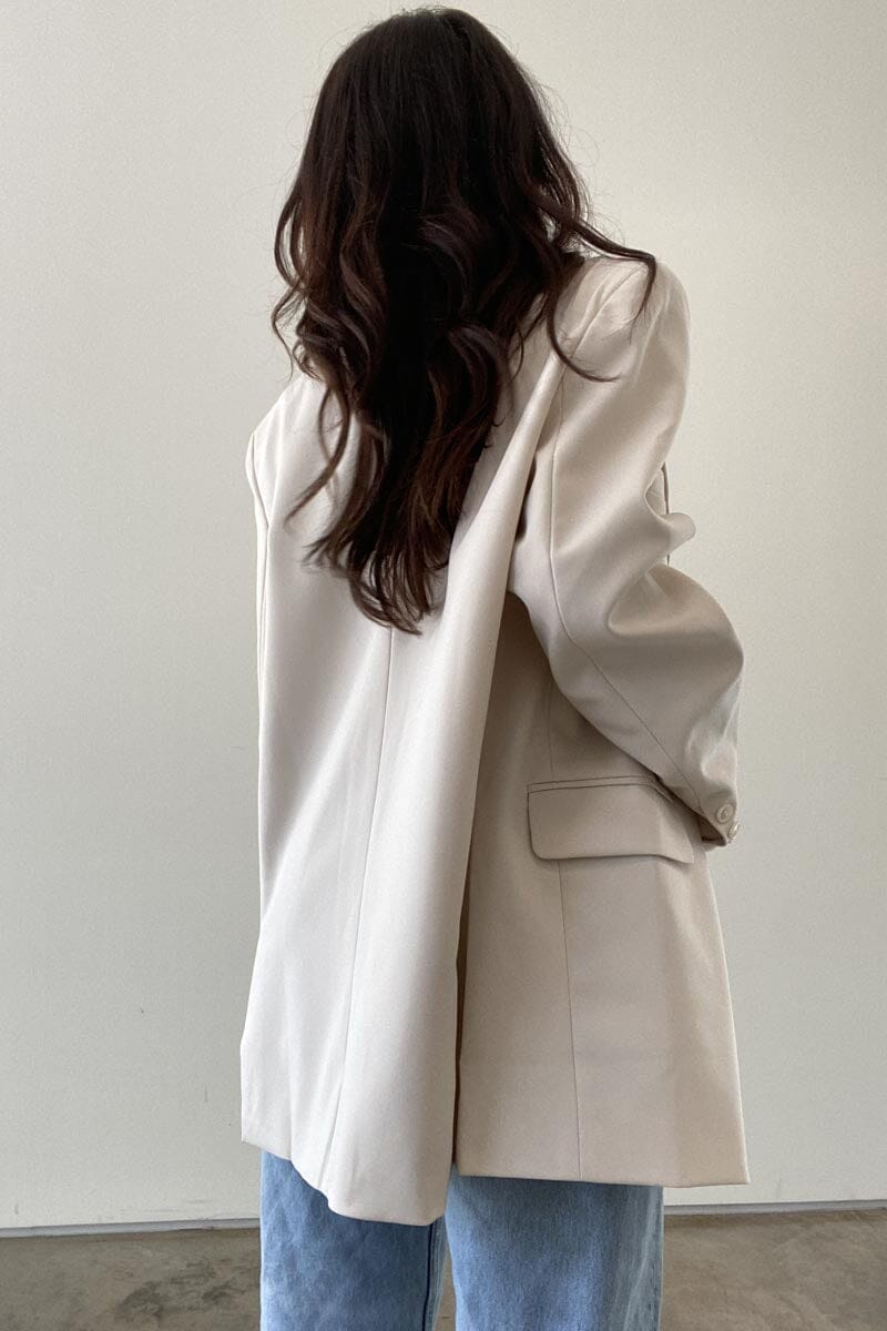 Enya Cream Blazer Clothing Et Clet
