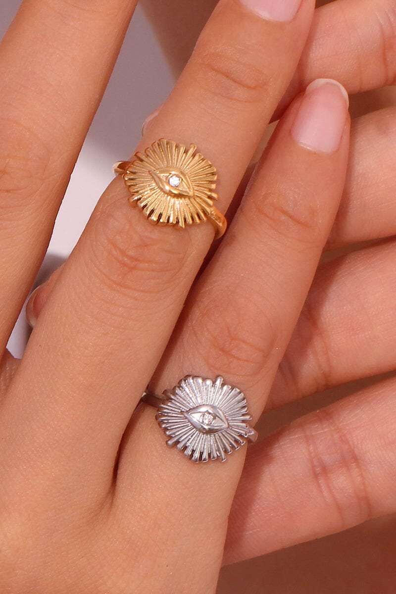 Evil Eye Starburst Midi Ring Rings mure + grand