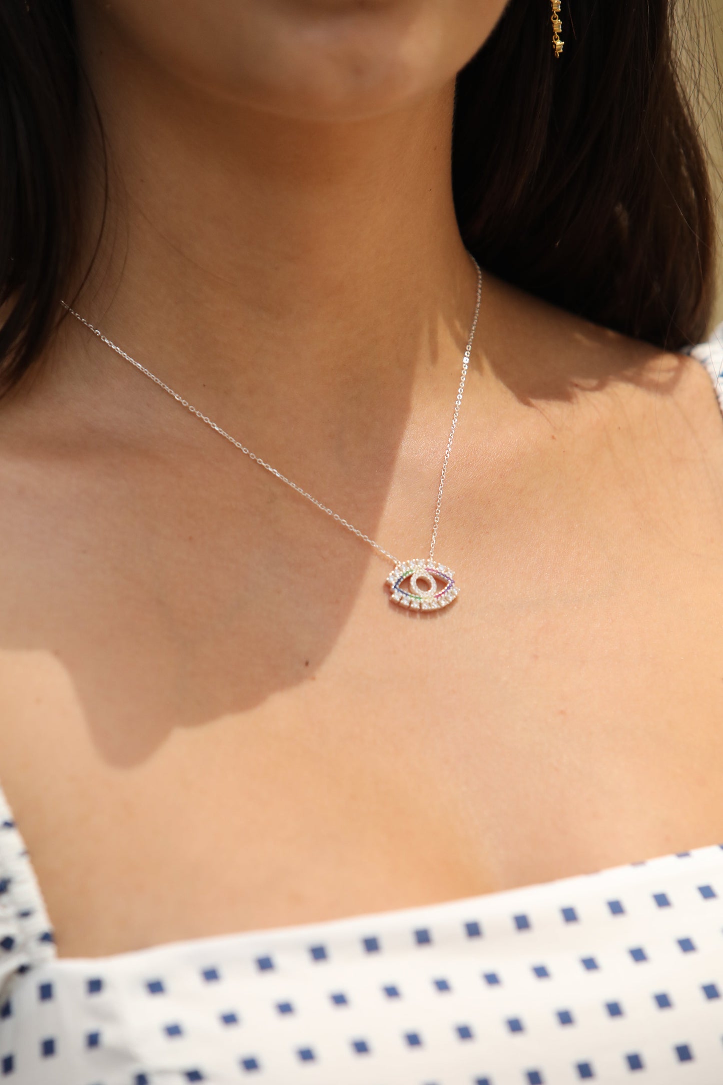 Evil Eye Sterling Silver Necklace Necklace Mure + Grand