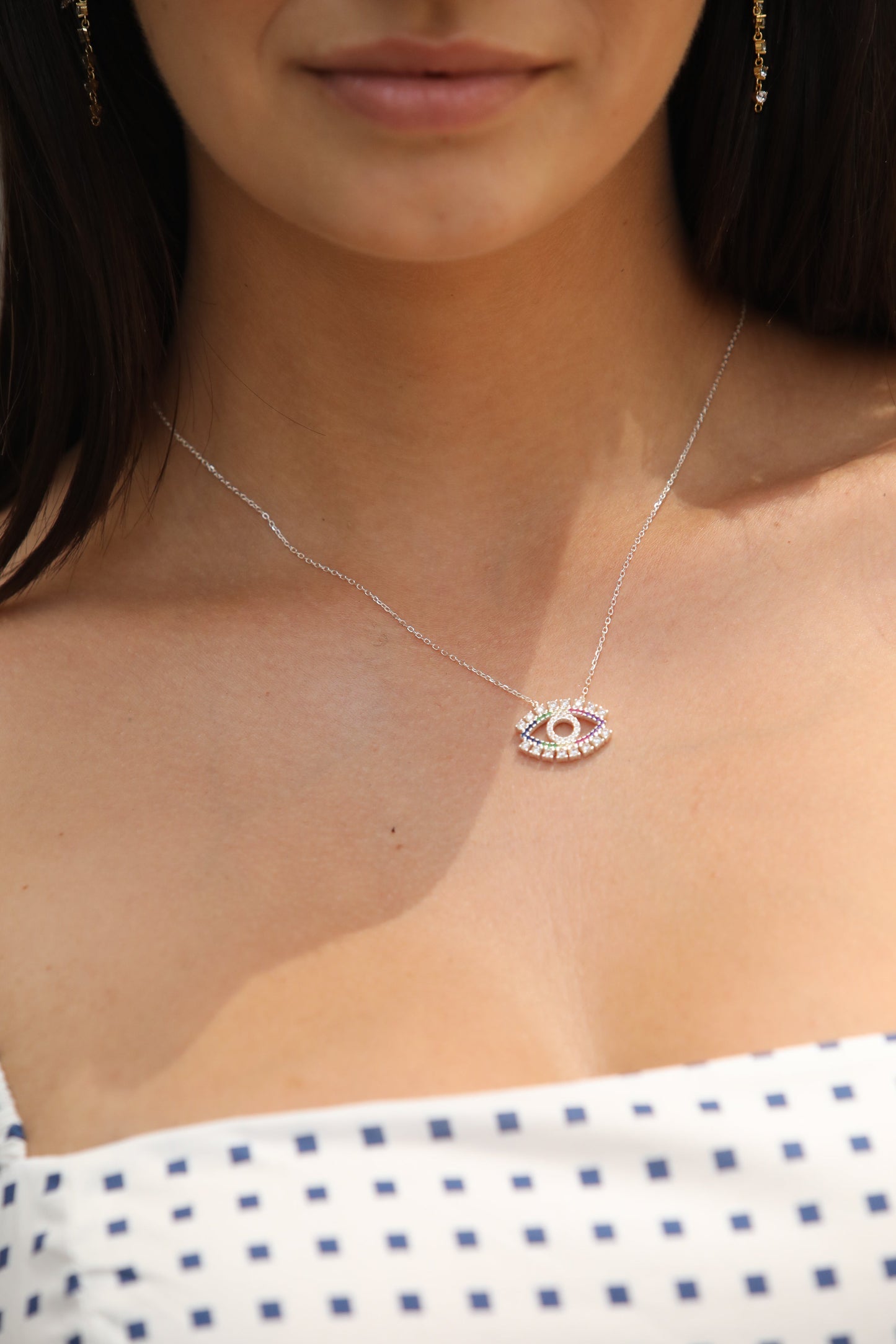 Evil Eye Sterling Silver Necklace Necklace Mure + Grand