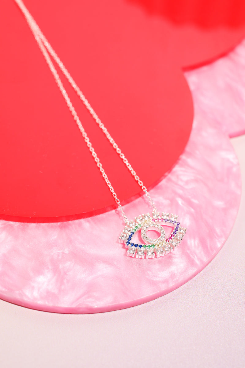 Evil Eye Sterling Silver Necklace Necklace Mure + Grand Silver