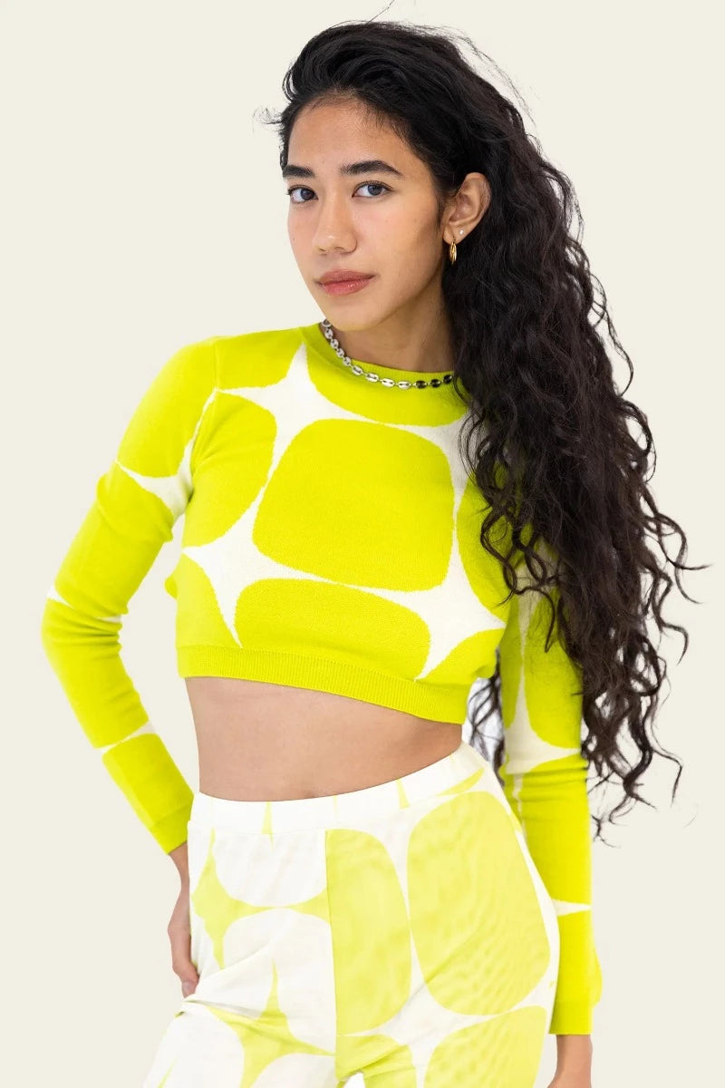 find me now Audrey Knit Crop Top Clothing Find Me Now