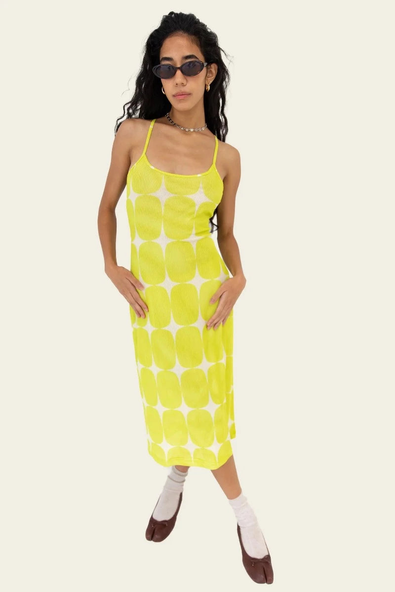 find me now Kai Dress in Lime Clothing Find Me Now