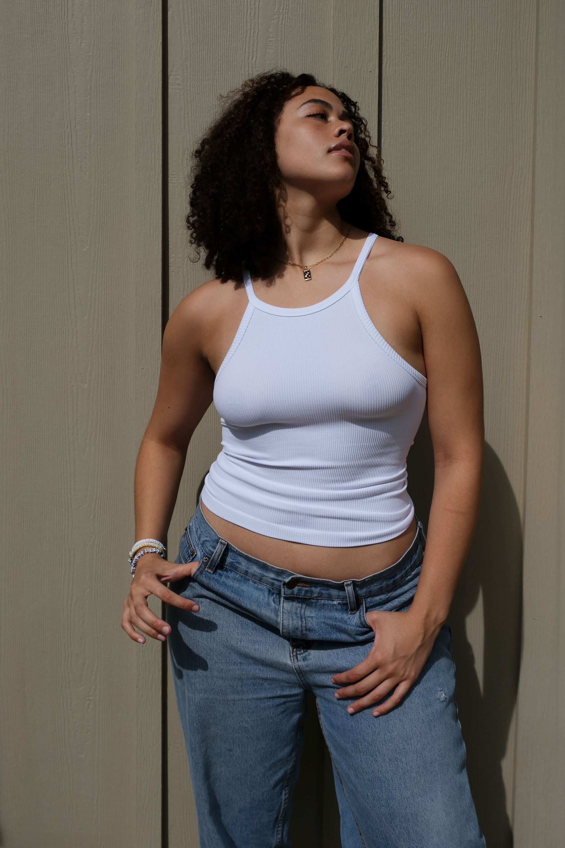 Finley Ribbed Seamless Tank Top mure + grand