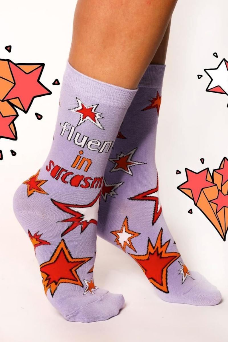 Fluent in Sarcasm Socks Socks Mulberry & Grand
