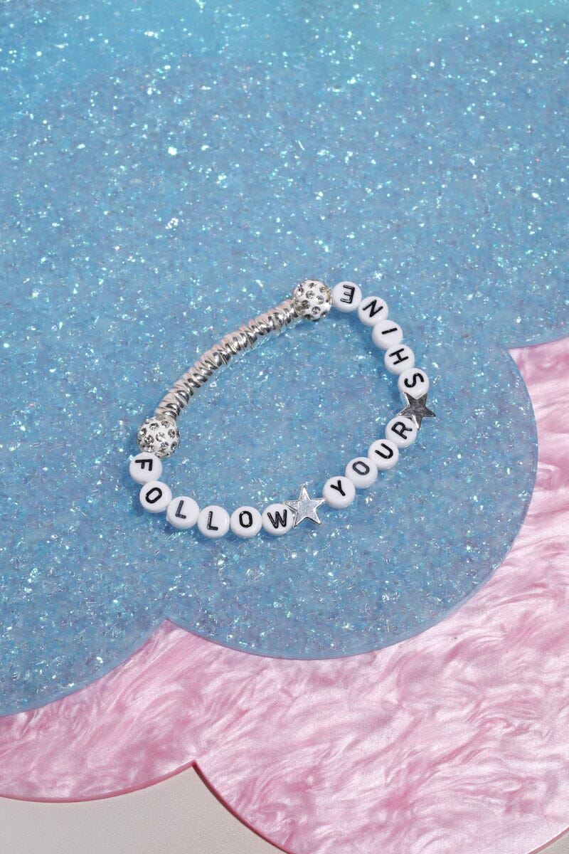 Follow Your Shine Inspirational Beaded Bracelet Bracelet Mure + Grand