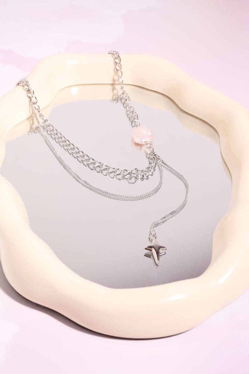Freshwater Pearl Chain Link Necklace Necklaces mure + grand