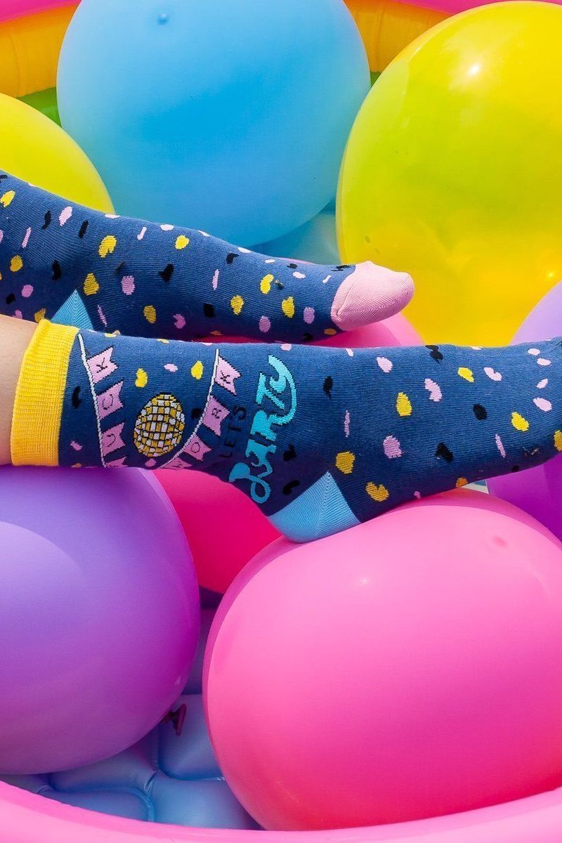 Fuck Work Let's Party Socks Socks Mulberry & Grand