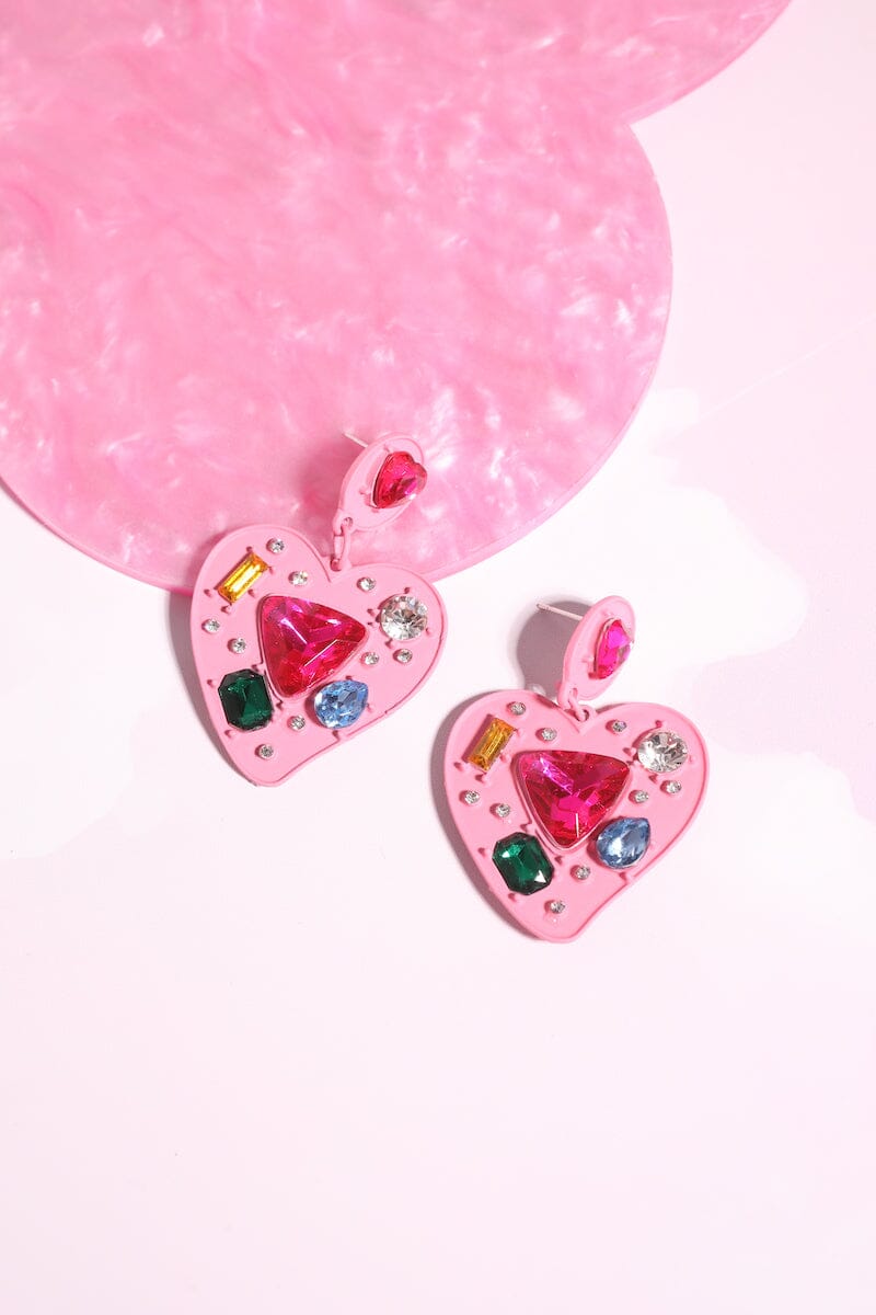 Genevieve Heart Dangle Earrings Earrings mure + grand