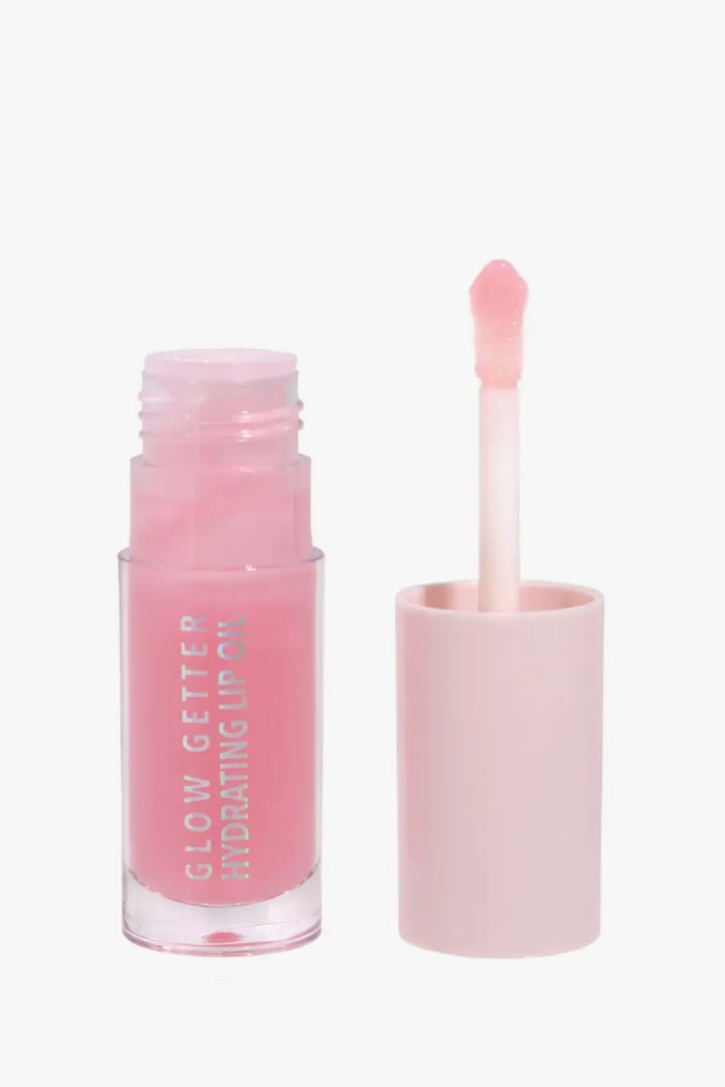 Glow Getter Hydrating Lip Oil in Bubble Pink Beauty Moira Cosmetics