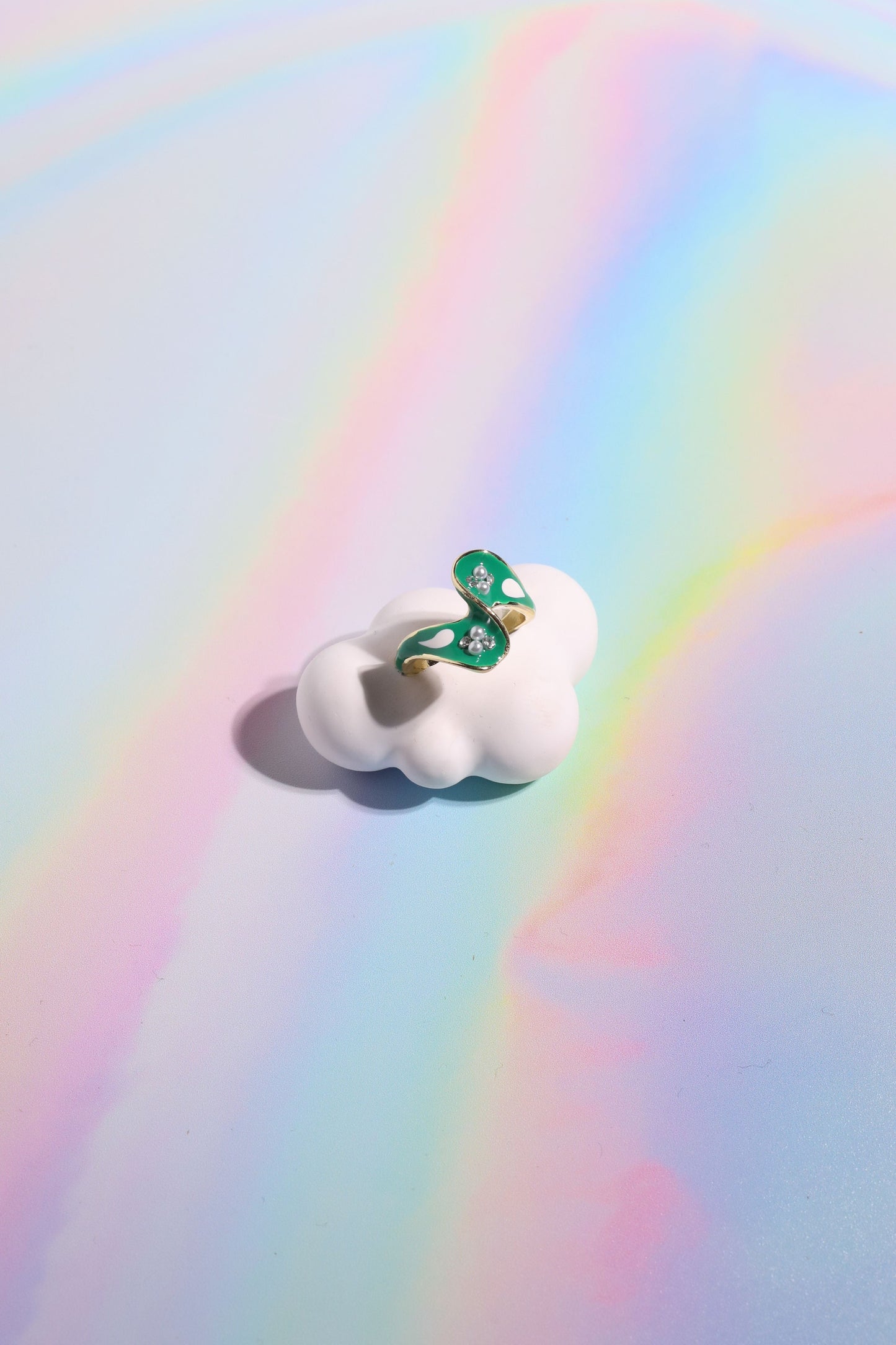 Green Gables Painted Stacking Ring Rings mure + grand