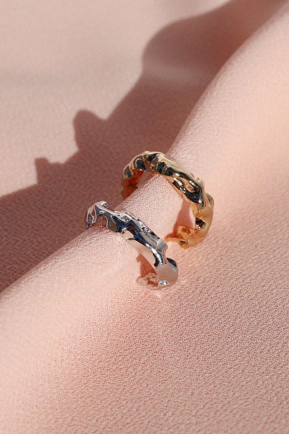 Hammered Stacking Ring Rings Mulberry & Grand