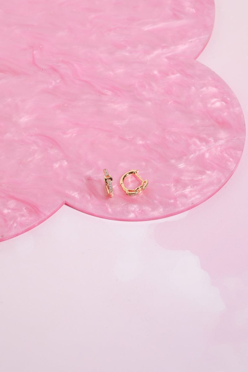 Kayla Sterling Silver Huggie Earrings Earrings mure + grand